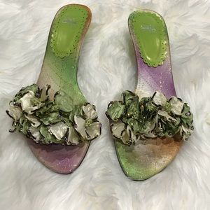 SXS Collection Embellished Beaded Jewel Sandal